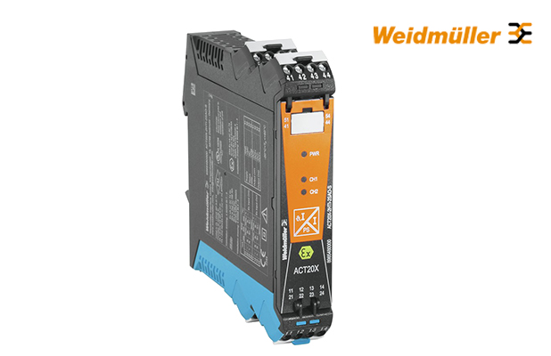 Weidmuller/魏德米勒  ACT20X防爆信號隔離轉換器 訂貨號 ： 8965430000  型號 ： ACT20X-HAI-SAO-S